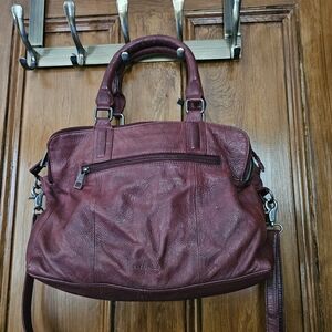 Day and Mood Hannah Burgundy leather bag